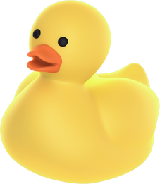 3D Floating Element Duck